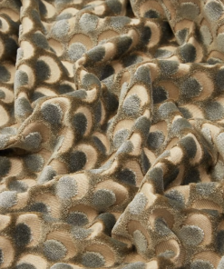 Liberty Fabrics Ottoman Spot Cut Velvet Fabric In Pewter