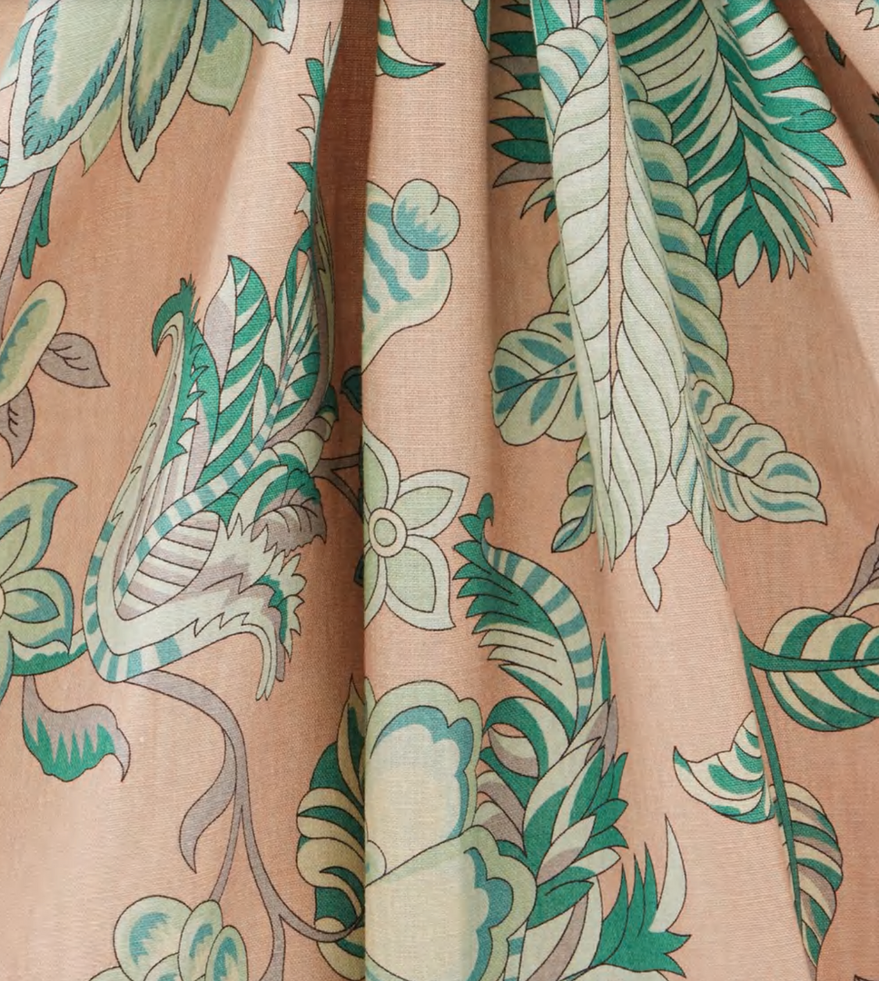 Liberty Fabrics Palampore Trail Landsdowne Linen In Jade Ointment 8 Liberty Fabrics Palampore Trail Landsdowne Linen In Jade Ointment