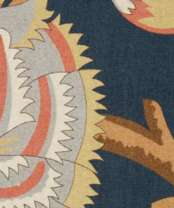 Liberty Fabrics Palampore Trail Landsdowne Linen In Pewter Blue