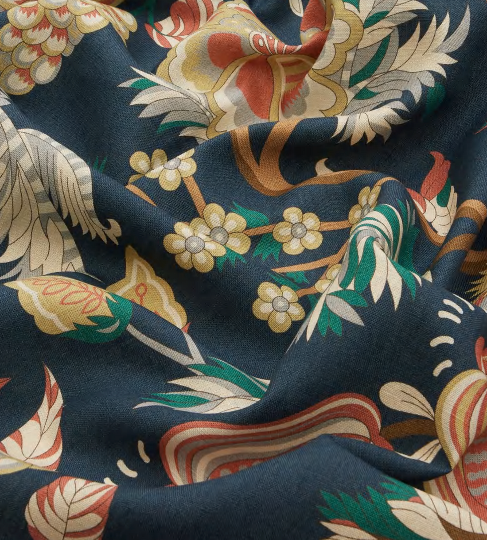 Liberty Fabrics Palampore Trail Landsdowne Linen In Jade Ointment 22 Liberty Fabrics Palampore Trail Landsdowne Linen In Jade Ointment