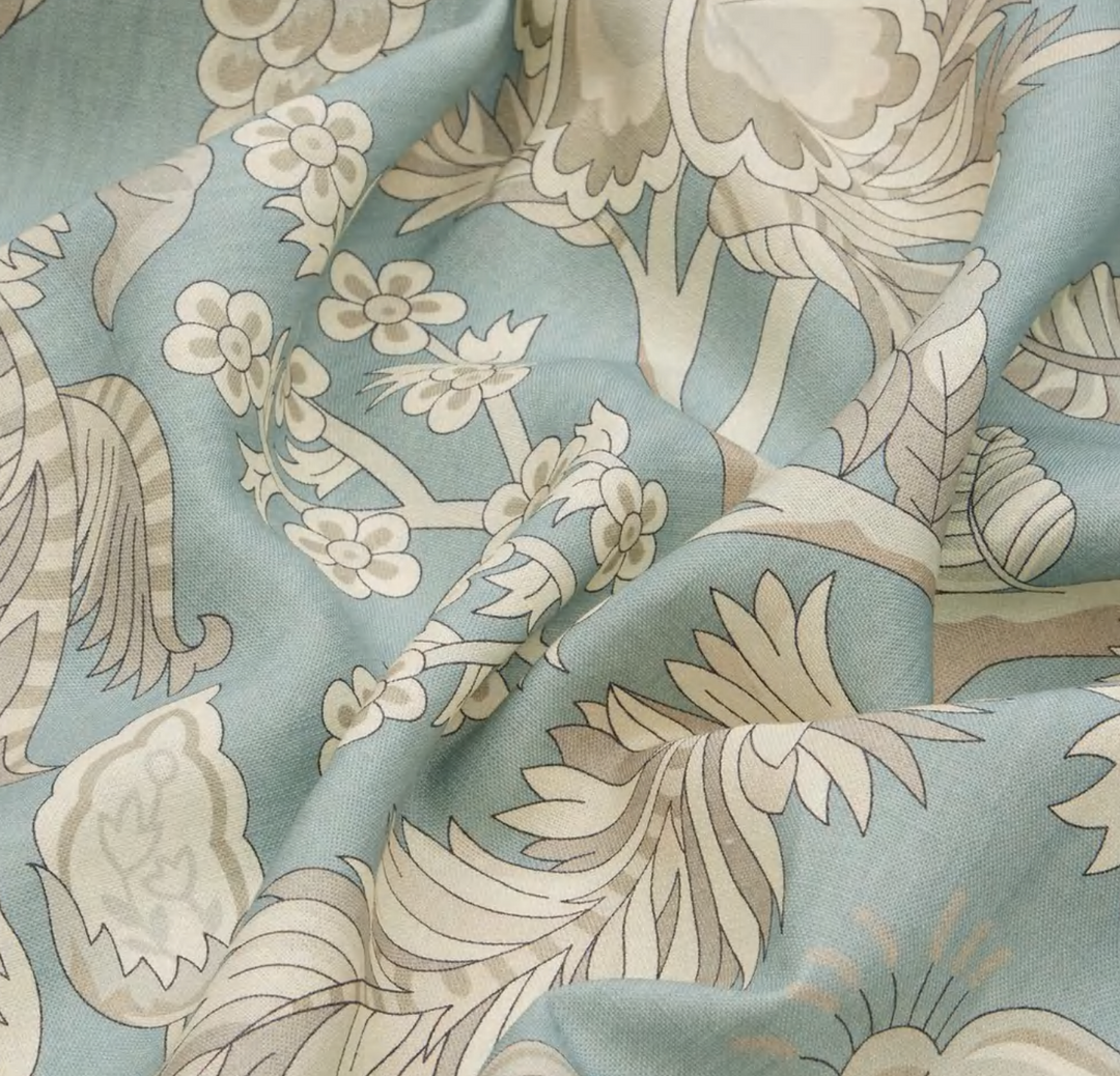 Liberty Fabrics Palampore Trail Landsdowne Linen In Pewter 10 Liberty Fabrics Palampore Trail Landsdowne Linen In Pewter