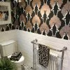 The Graduate Collection Showgirls Wallpaper Metallic Bronze & Black New