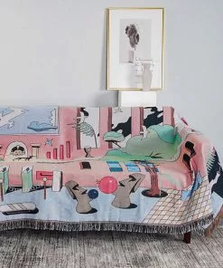 Memphis To Miami Stray Studio Blankets And Throws - Dante