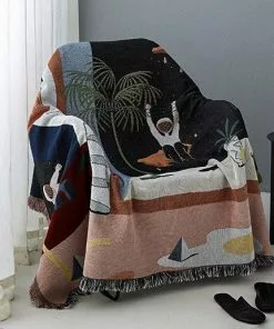 Memphis To Miami Stray Studio Blankets And Throws - Luna