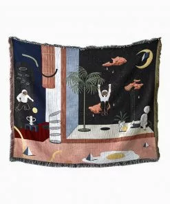 Memphis To Miami Stray Studio Blankets And Throws - Luna