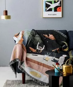 Memphis To Miami Stray Studio Blankets And Throws - Luna