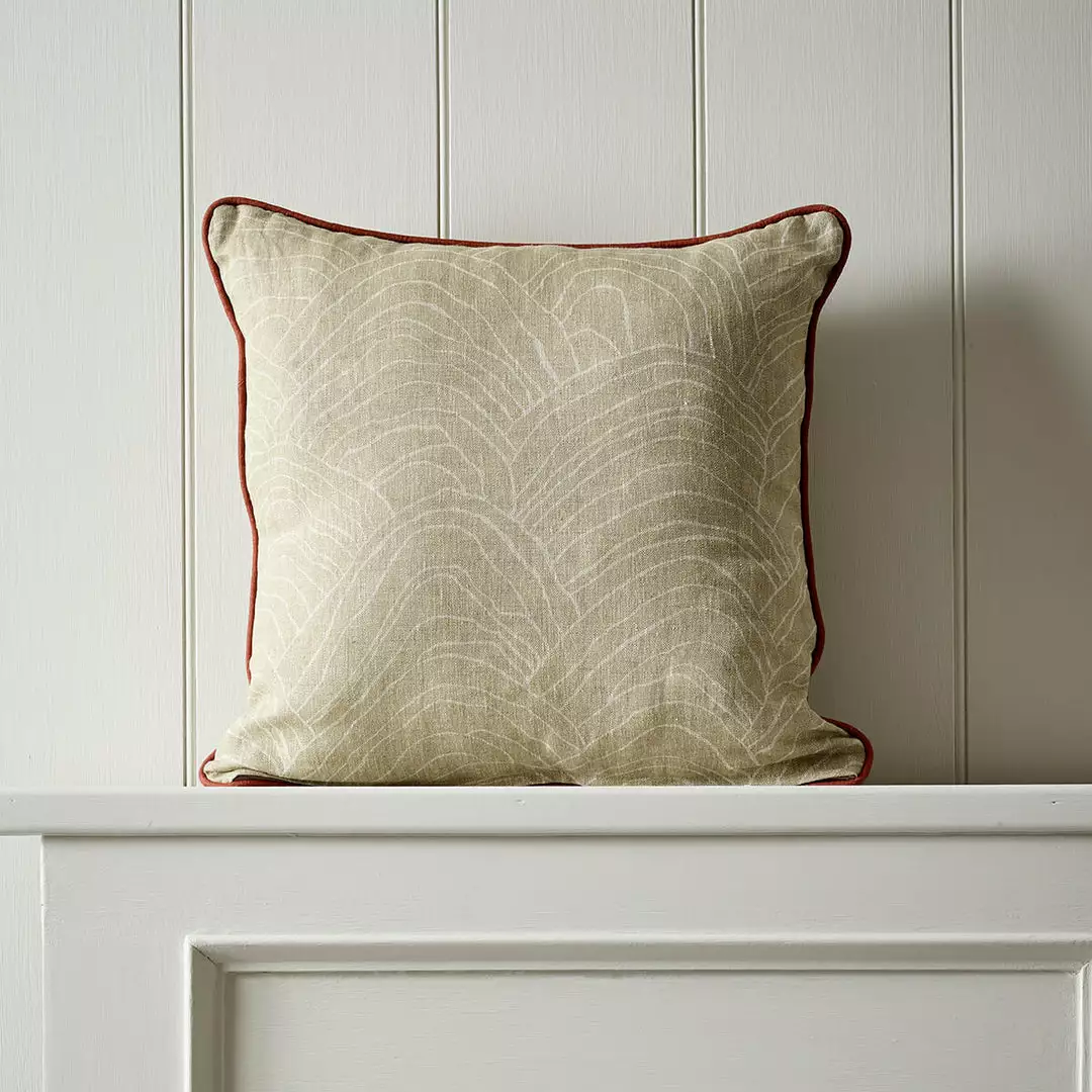 Josephine Munsey Woodland Floor Fabric Cushion Stone 4 Josephine Munsey Woodland Floor Fabric Cushion Stone