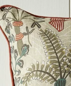 Josephine Munsey Woodland Floor Fabric Cushion Stone 8 Josephine Munsey Woodland Floor Fabric Cushion Stone