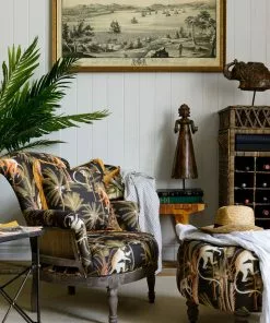 Mind The Gap Barbados Anthracite Linen