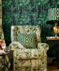 Mind The Gap Linen Fabrics, Palmera Cubana