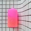 Pink Stories New Neon Dip Dye Glitter Pillar Candle - Pink