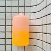 Pink Stories New Neon Dip Dye Glitter Pillar Candle - Orange 1 Pink Stories New Neon Dip Dye Glitter Pillar Candle - Orange