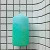 Pink Stories Neon Dip Dye Glitter Pillar Candle - Blue New
