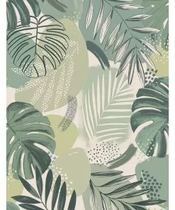 Brand Mckenzie Abstract Jungle Wallpaper, Leaf Green 7 Brand Mckenzie Abstract Jungle Wallpaper, Leaf Green