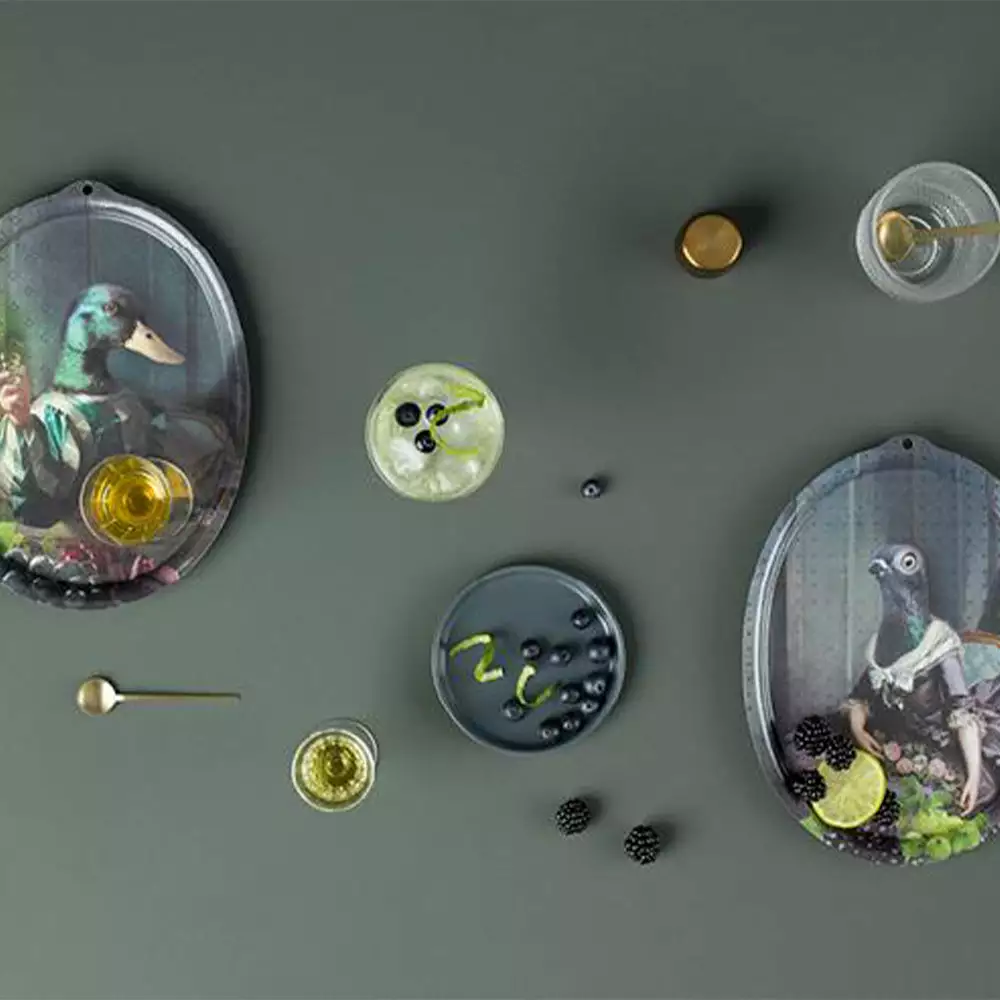 Les Jardins Royaux Ibride Islid - Le Boudoir Oval Wall Trays 5 Les Jardins Royaux Ibride Islid - Le Boudoir Oval Wall Trays