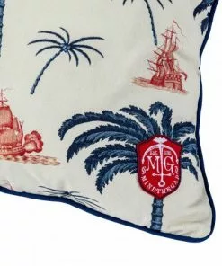 Mind The Gap Aegean Linen Cushion