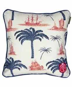 Mind The Gap Aegean Linen Cushion