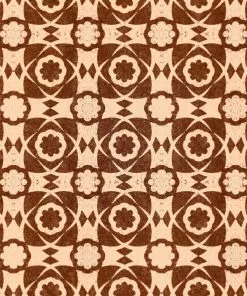 Mind The Gap Blue Skies Ahead Aegean Tiles Leather Wallpaper