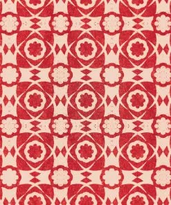 Mind The Gap Blue Skies Ahead Aegean Tiles Leather Wallpaper