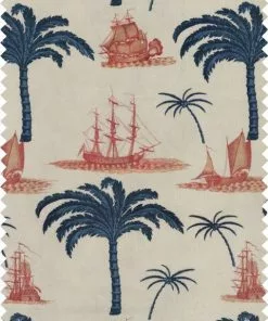 Mind The Gap Blue Skies Ahead Aegean Cotton Fabric