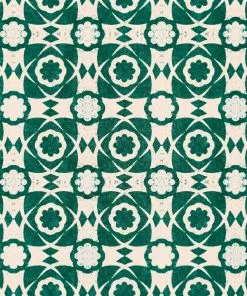 Mind The Gap Aegean Tiles Red Wallpaper Blue Skies Ahead