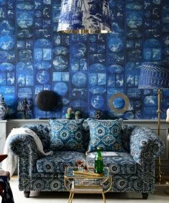 Mind The Gap Wallpaper & Paint Aizome Collage Wallpaper