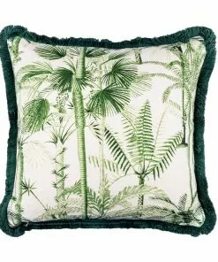 Mind The Gap Havana Tropicana Algae I / Palmera Cubana Linen Cushion