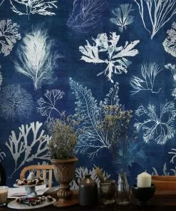 Mind The Gap Algae Navy Blue Wallpaper Blue Skies Ahead