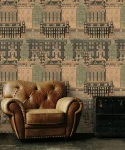 Mind The Gap Wallpaper & Paint Amsterdam Orange Wallpaper