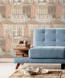 Mind The Gap Wallpaper & Paint Amsterdam Orange Wallpaper