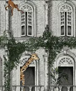 Brand Mckenzie Animal Architecture Wallpaper, Architecture Green Indigena