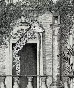 Brand Mckenzie Animal Architecture Wallpaper, Architecture Grey