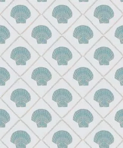 Annika Reed Studio Aphrodite Wallpaper - Shelly Blue