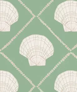 Annika Reed Studio New Aphrodite Wallpaper - Sea Green