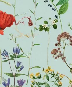 Mind The Gap Aquafleur Wallpaper