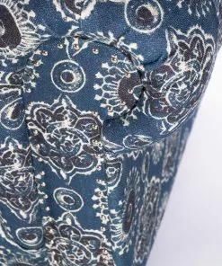 Mind The Gap MTG FURNITURE - WINSTON TUFTED SOFA AJRAK Linen Rose & Thorn