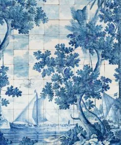 Mind The Gap Azure Mural Wallpaper Blue Skies Ahead