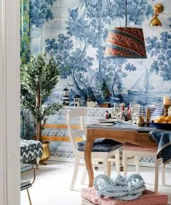 Mind The Gap Azure Mural Wallpaper Blue Skies Ahead