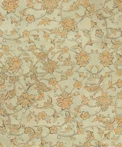 Mind The Gap Backyard Flowering Ether Blue Wallpaper Folk Couture