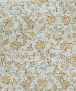 Mind The Gap Backyard Flowering Ether Blue Wallpaper Folk Couture