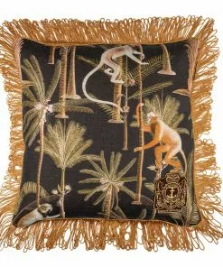 Mind The Gap Barbados Linen Cushion