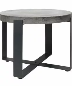Cozy Living Memphis To Miami Barbican Concrete Side Table Low