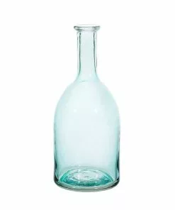 Sass & Belle Tanvi Recycled Glass Bottle Vase Green