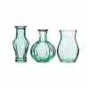 Sass & Belle Bohemian Dream Set Of 3 Blue Recycled Vases Small 1 Sass & Belle Bohemian Dream Set Of 3 Blue Recycled Vases Small