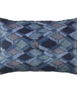 Cozy Living Cushions - VELVET CAMOUFLAGE BLUE