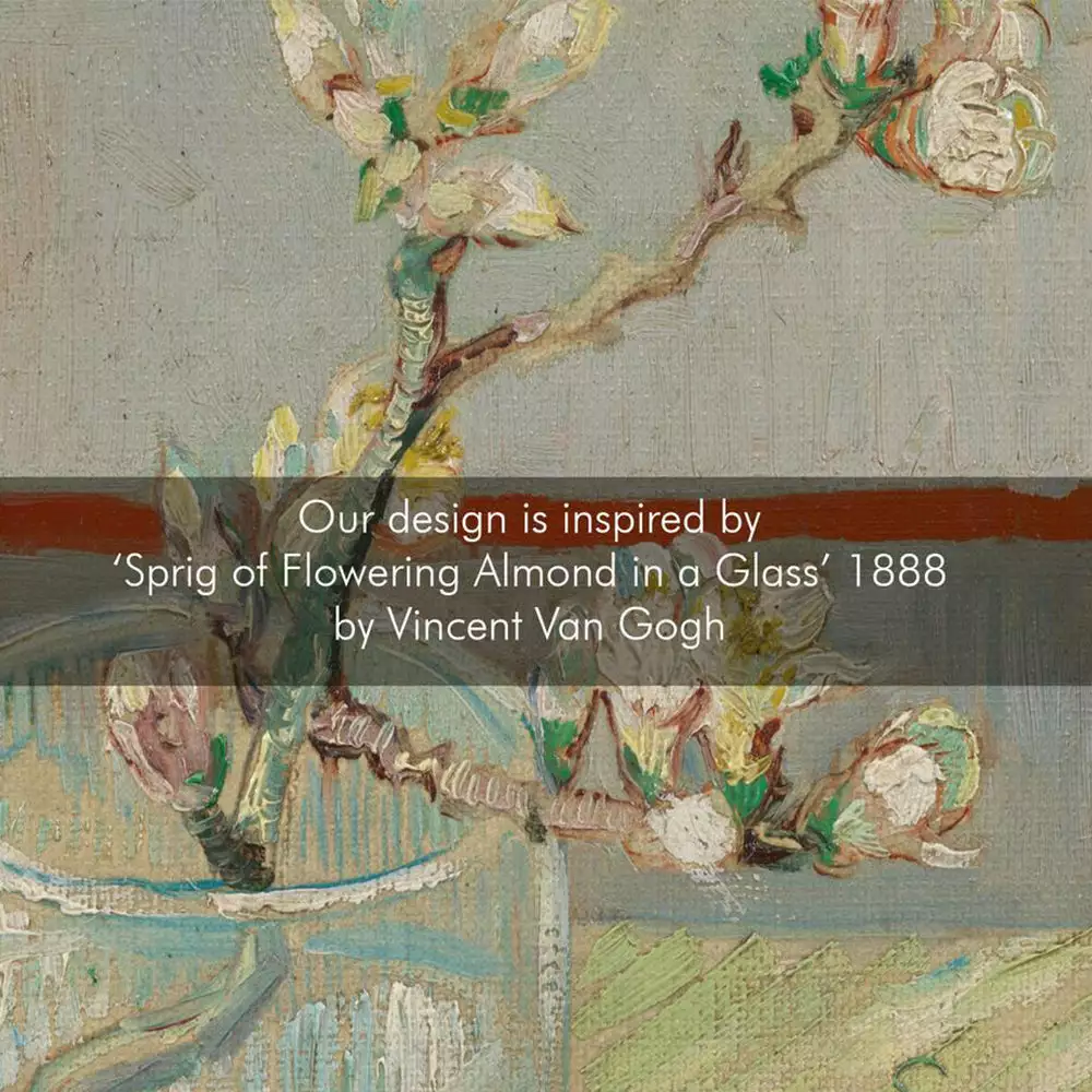 BN Les Jardins Royaux Van Gogh Wallpaper 'Sprig Of Flowering Almond' Spring Green 4 BN Les Jardins Royaux Van Gogh Wallpaper 'Sprig Of Flowering Almond' Spring Green