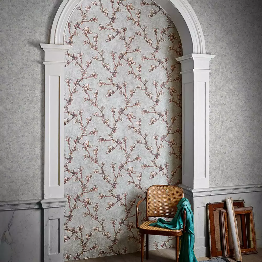 BN Les Jardins Royaux Van Gogh Wallpaper 'Sprig Of Flowering Almond' Spring Green 5 BN Les Jardins Royaux Van Gogh Wallpaper 'Sprig Of Flowering Almond' Spring Green