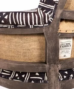 Mind The Gap Louis Deconstructed Chair - Bogolanfini Linen