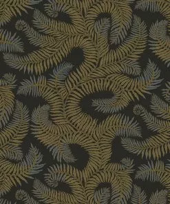 Josephine Munsey Les Jardins Royaux Bombe's Fernery Wallpaper In Teal & Orange 18 Josephine Munsey Les Jardins Royaux Bombe's Fernery Wallpaper In Teal & Orange