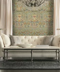 Mind The Gap Les Jardins Royaux Brocade Powder Wallpaper